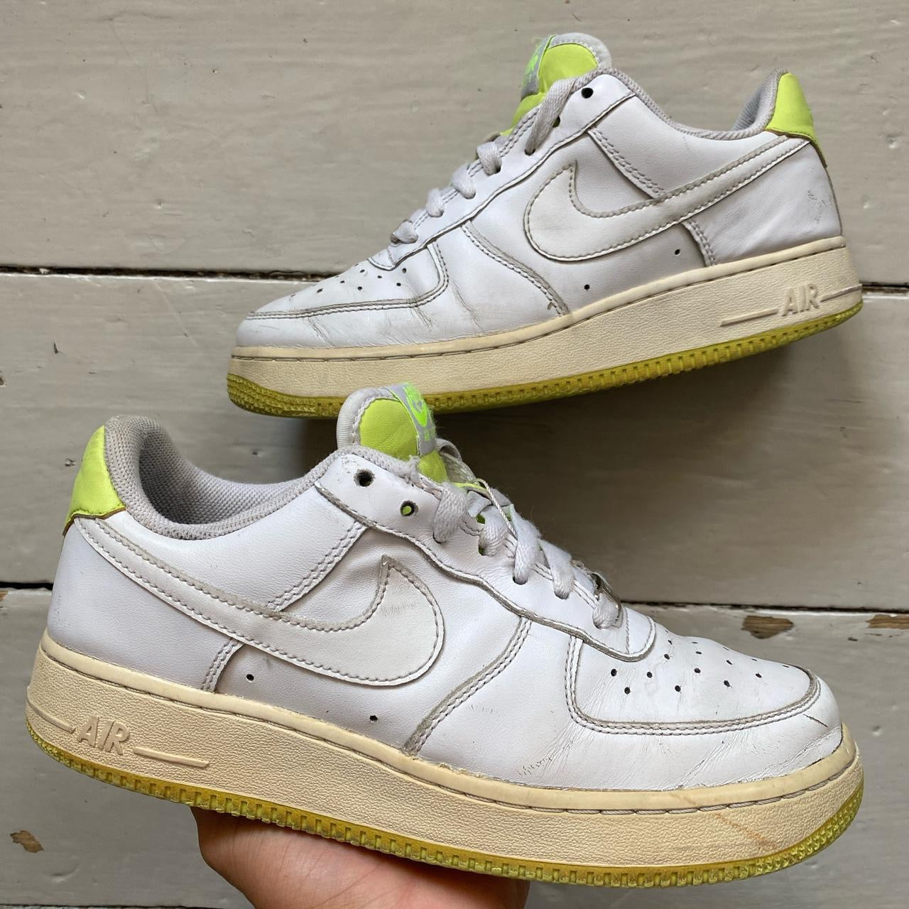 Nike Air Force 1 Neon White (UK 6)