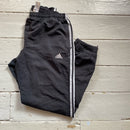 Adidas Black and White Shell Bottoms (W34)