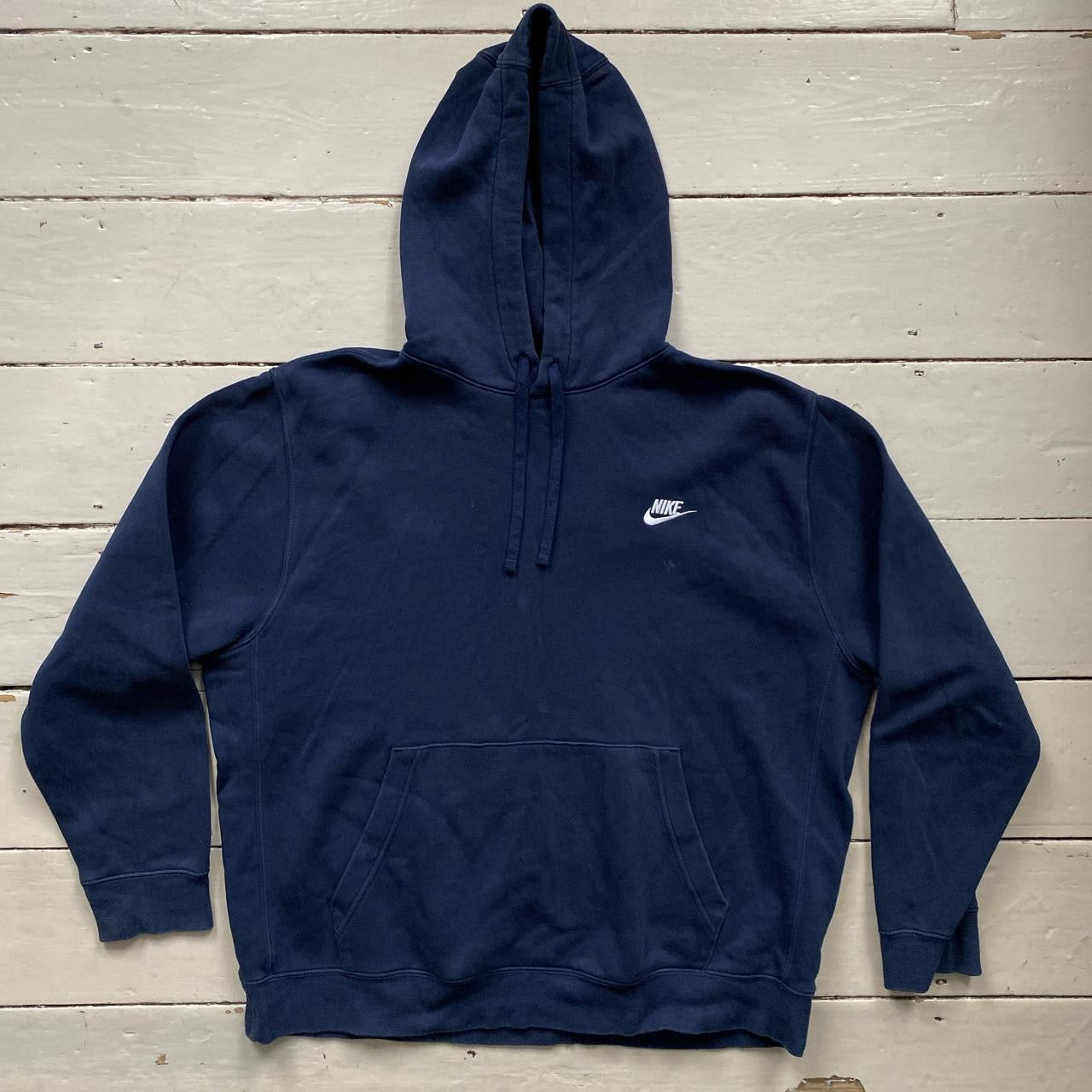 Nike Swoosh Navy Hoodie (XL)