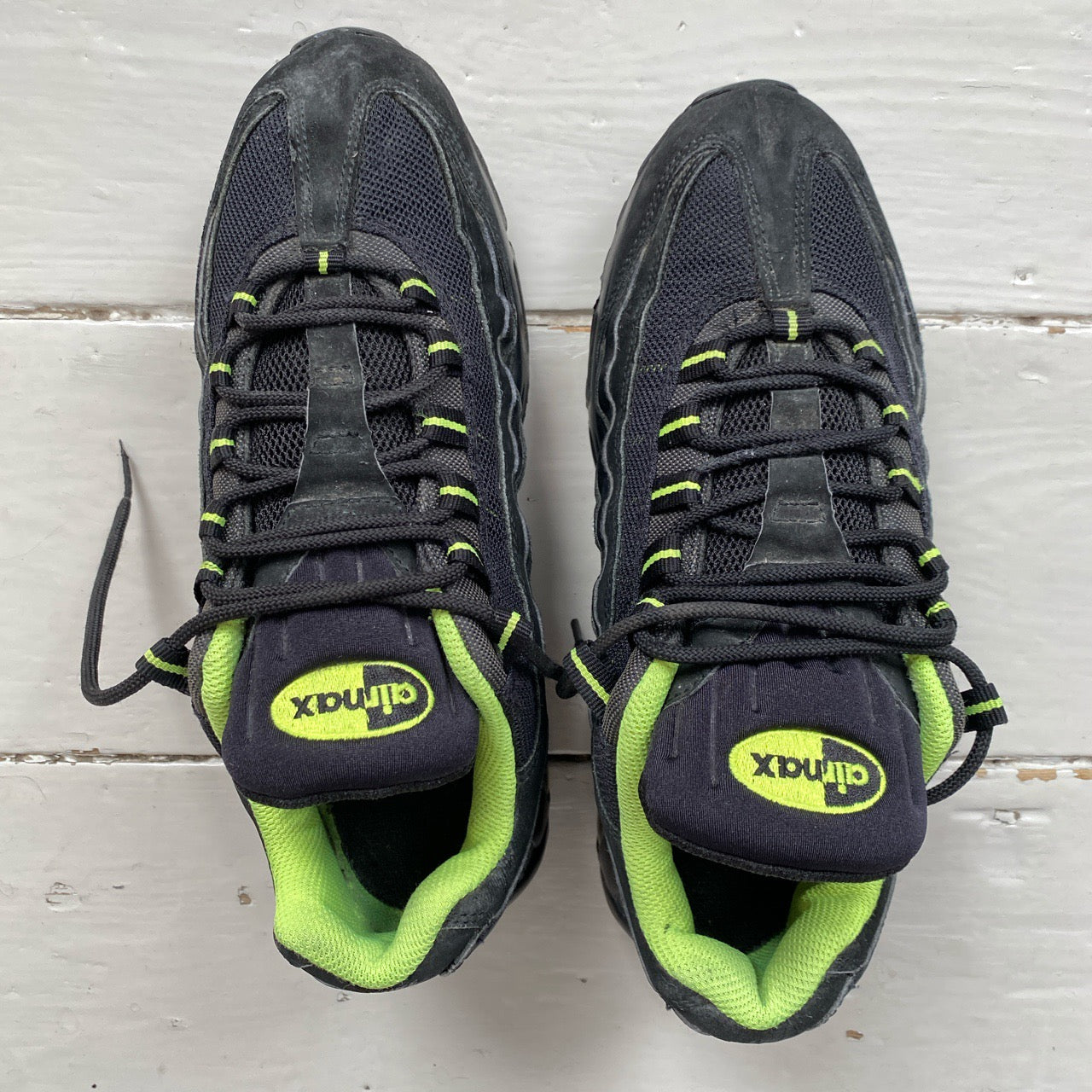 Nike Air Max 95 Black Volt Neon Green (UK 7.5)