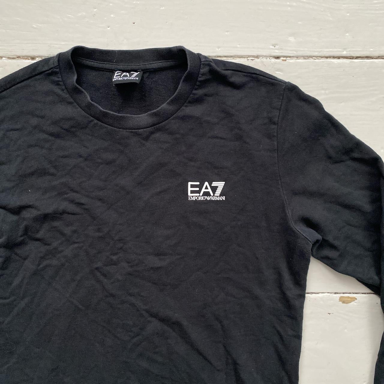 EA7 Emporio Armani Black Sweatshirt (Medium)