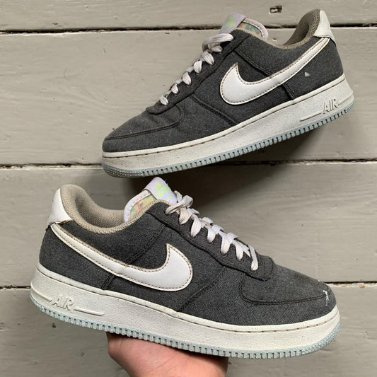 Nike Air Force 1 Grey and White (UK 7)