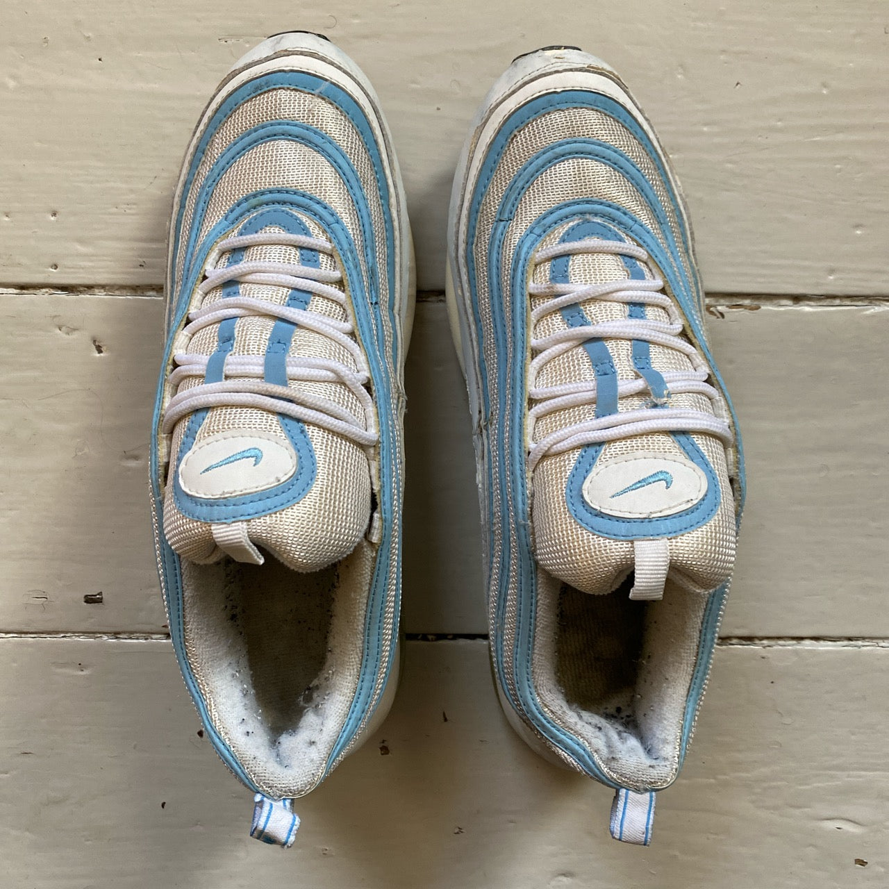 Nike Air Max 97 Light Blue and White (UK 9)