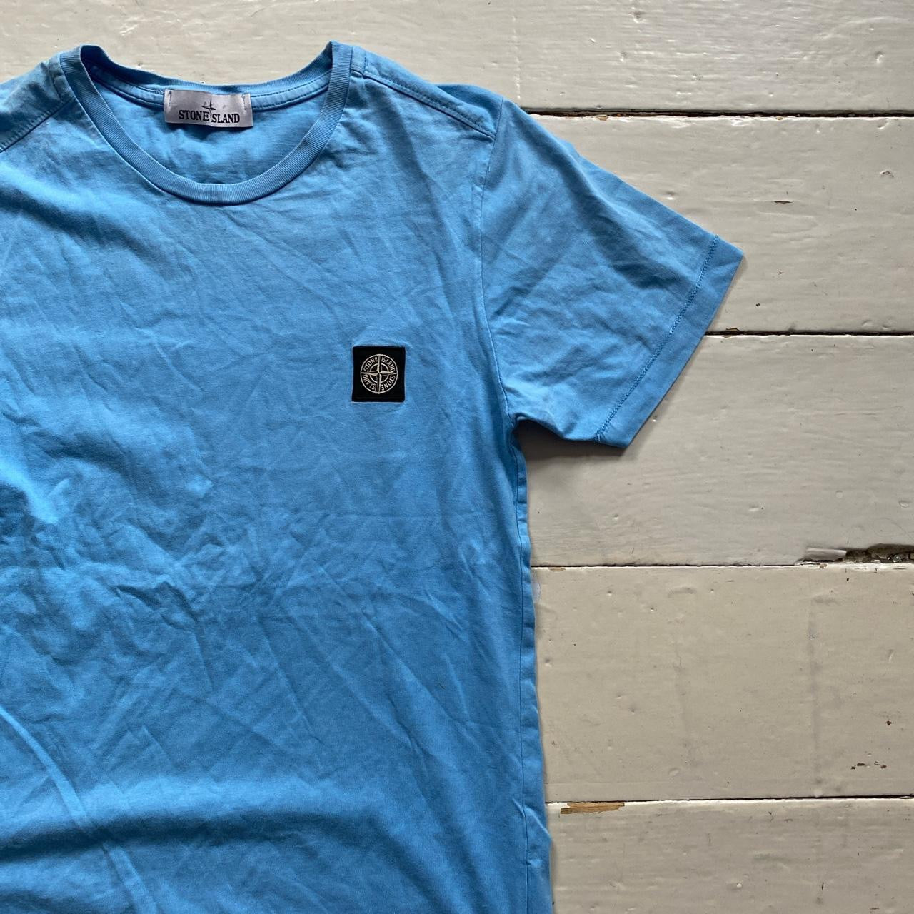 Stone Island Light Blue T Shirt (Medium)