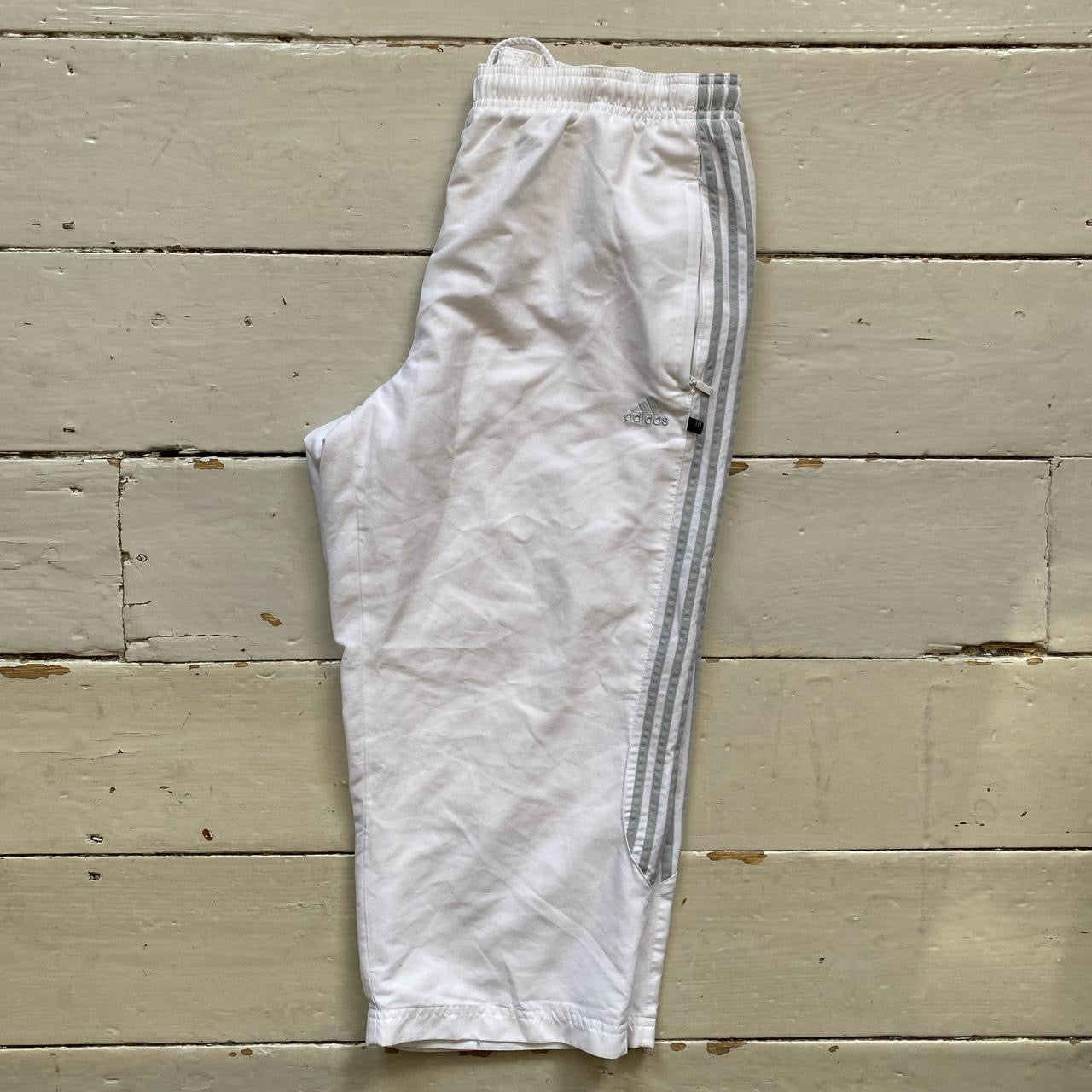 Adidas White Shell Shorts (UK 14)