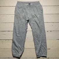 Nike Swoosh Joggers Grey and White (Large)