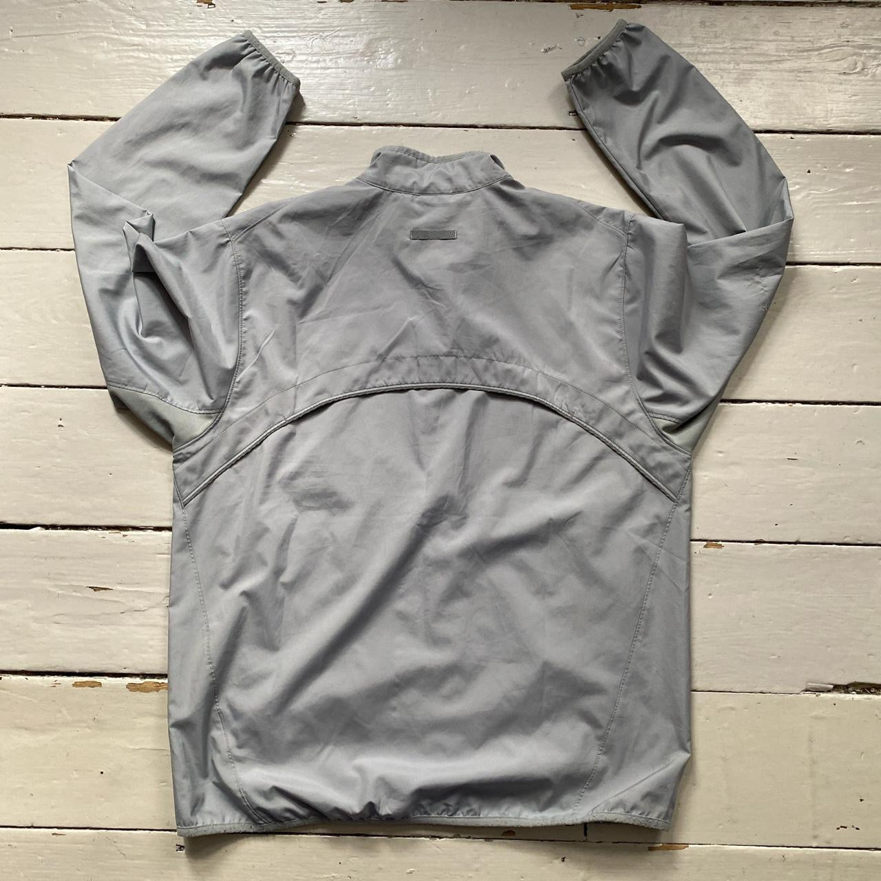 Nike Swoosh Vintage Shell Jacket Silver (Medium)