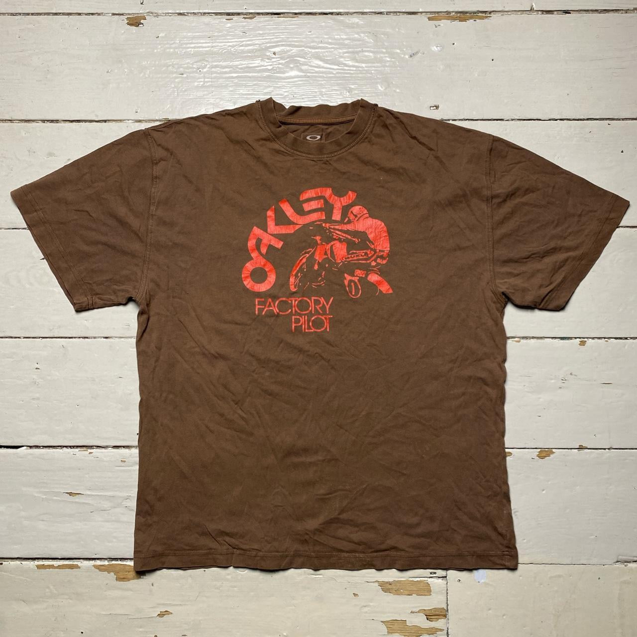 Oakley Brown Vintage T Shirt (Large)