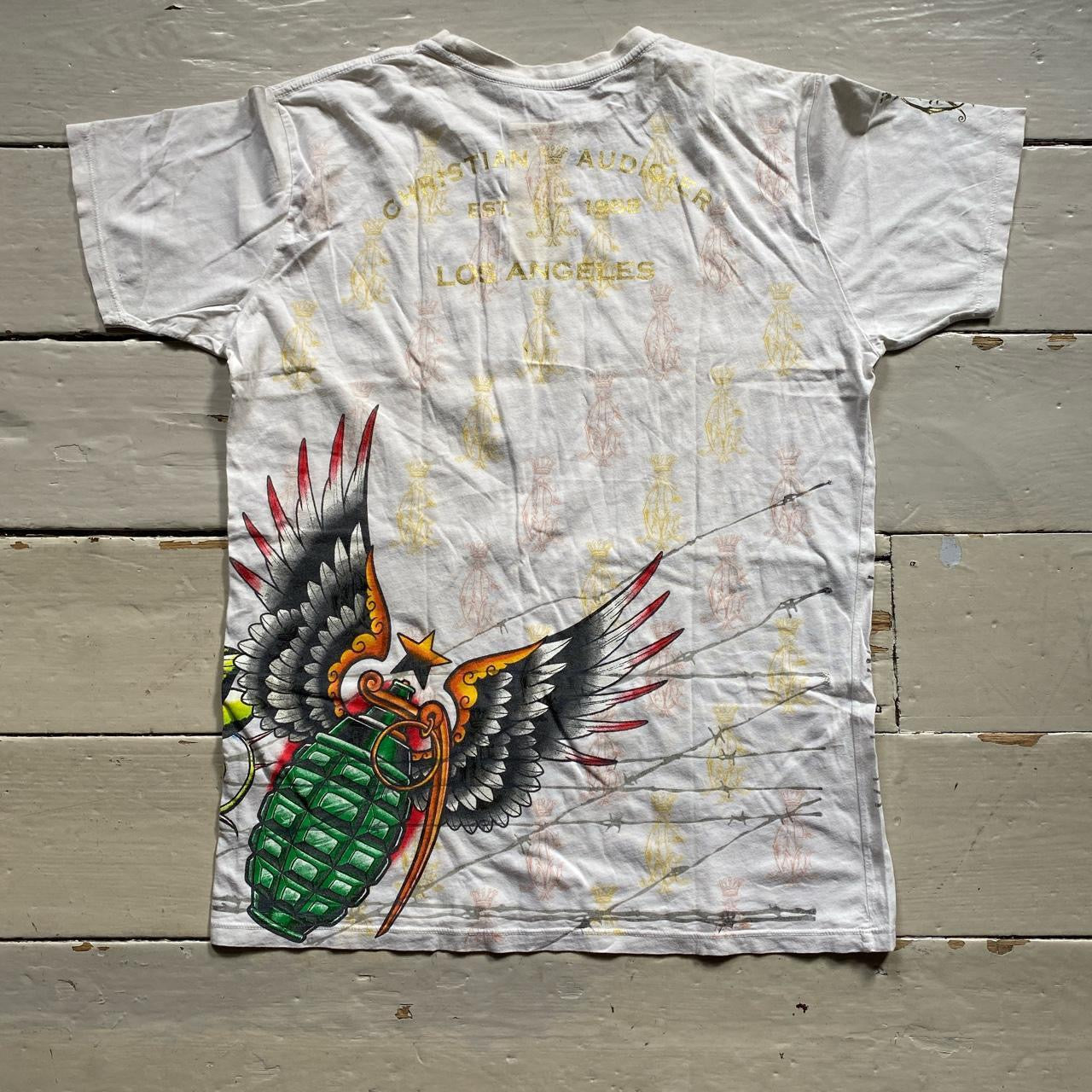 Christian Audigier Vintage T Shirt (Large)