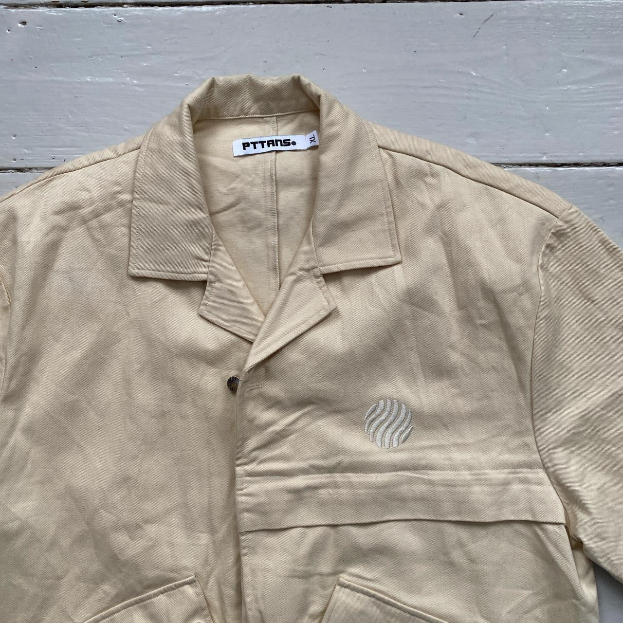 PTTRNS Patterns Beige Denim Jacket (XL)