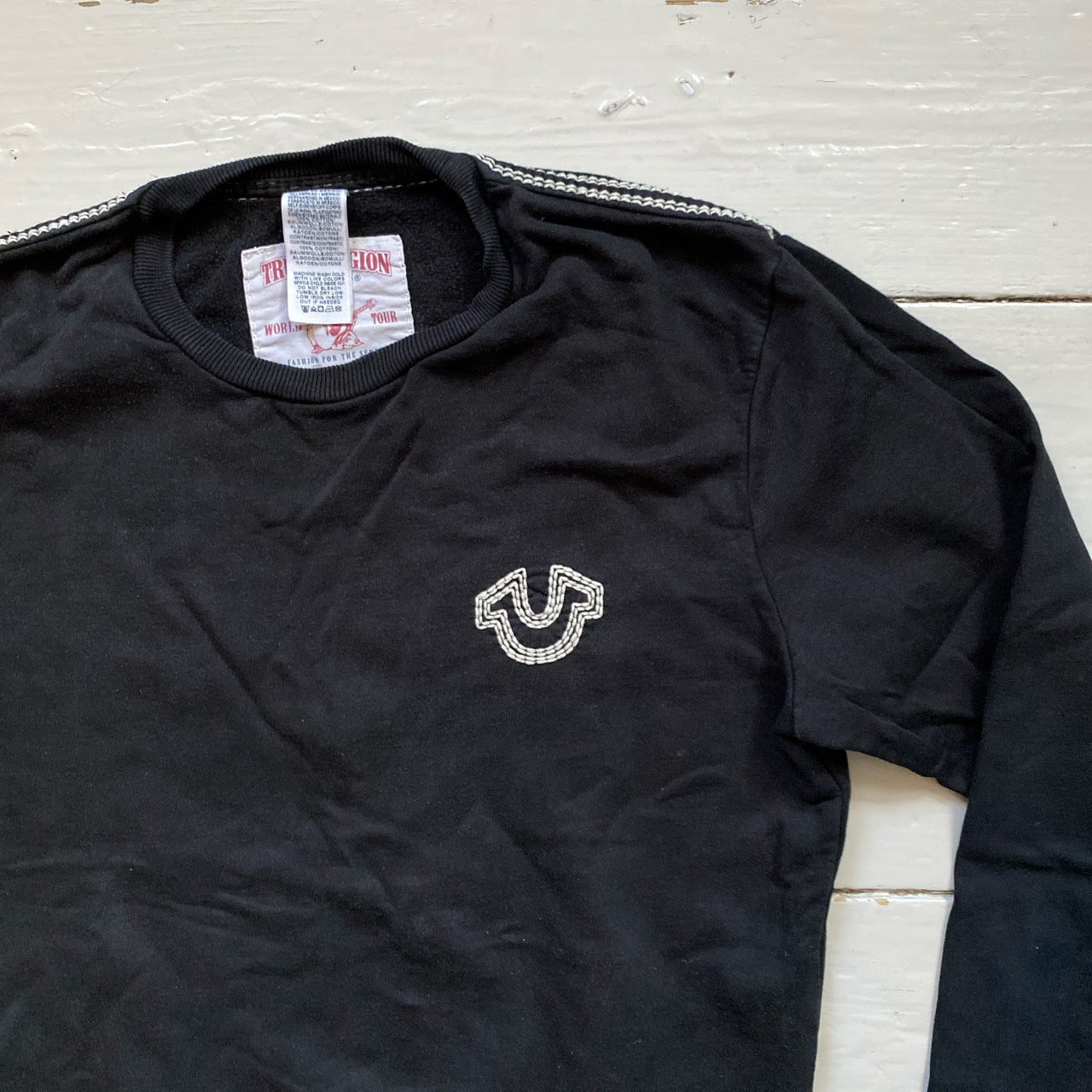 True Religion Stitch Contrast Jumper (Large)