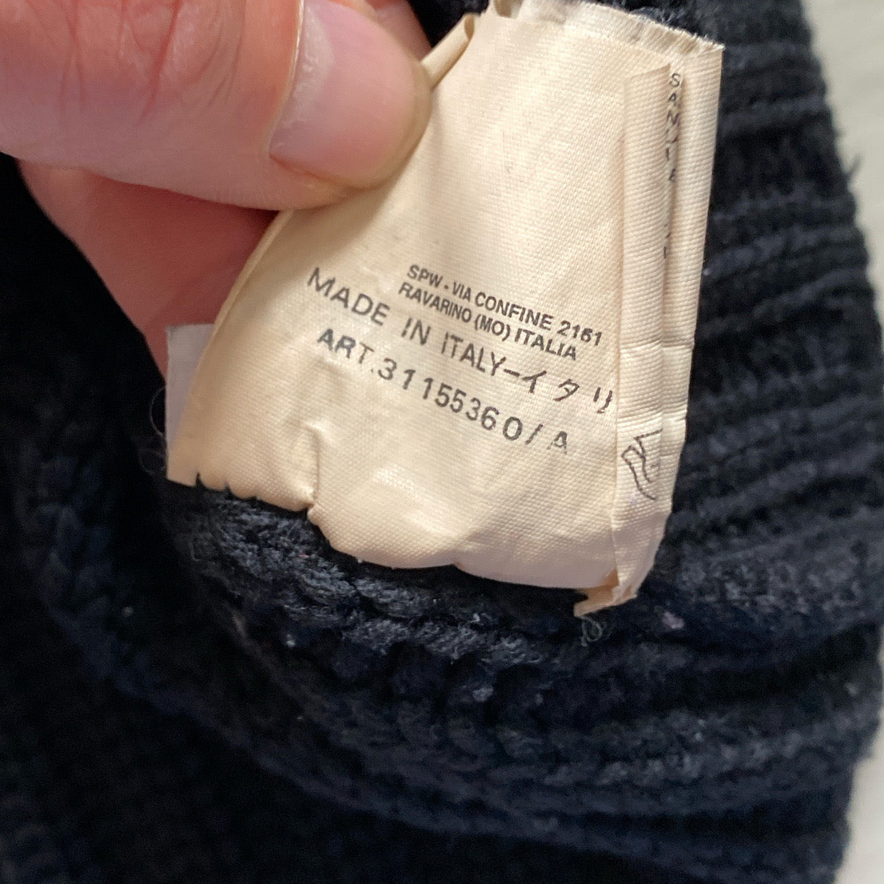 Stone Island Vintage Black Turtle Neck Jumper (Large)