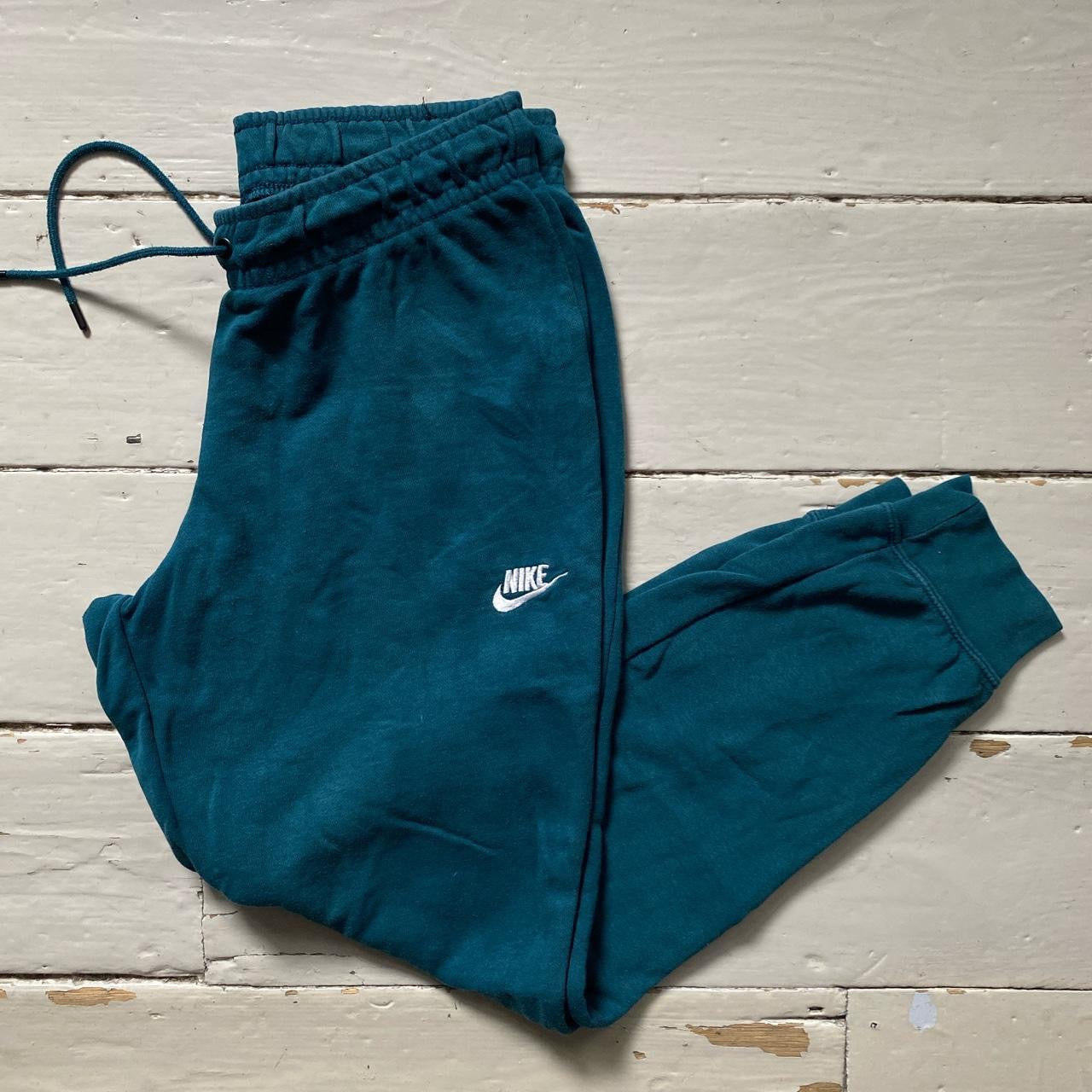 Nike Swoosh Teal Joggers (Medium)