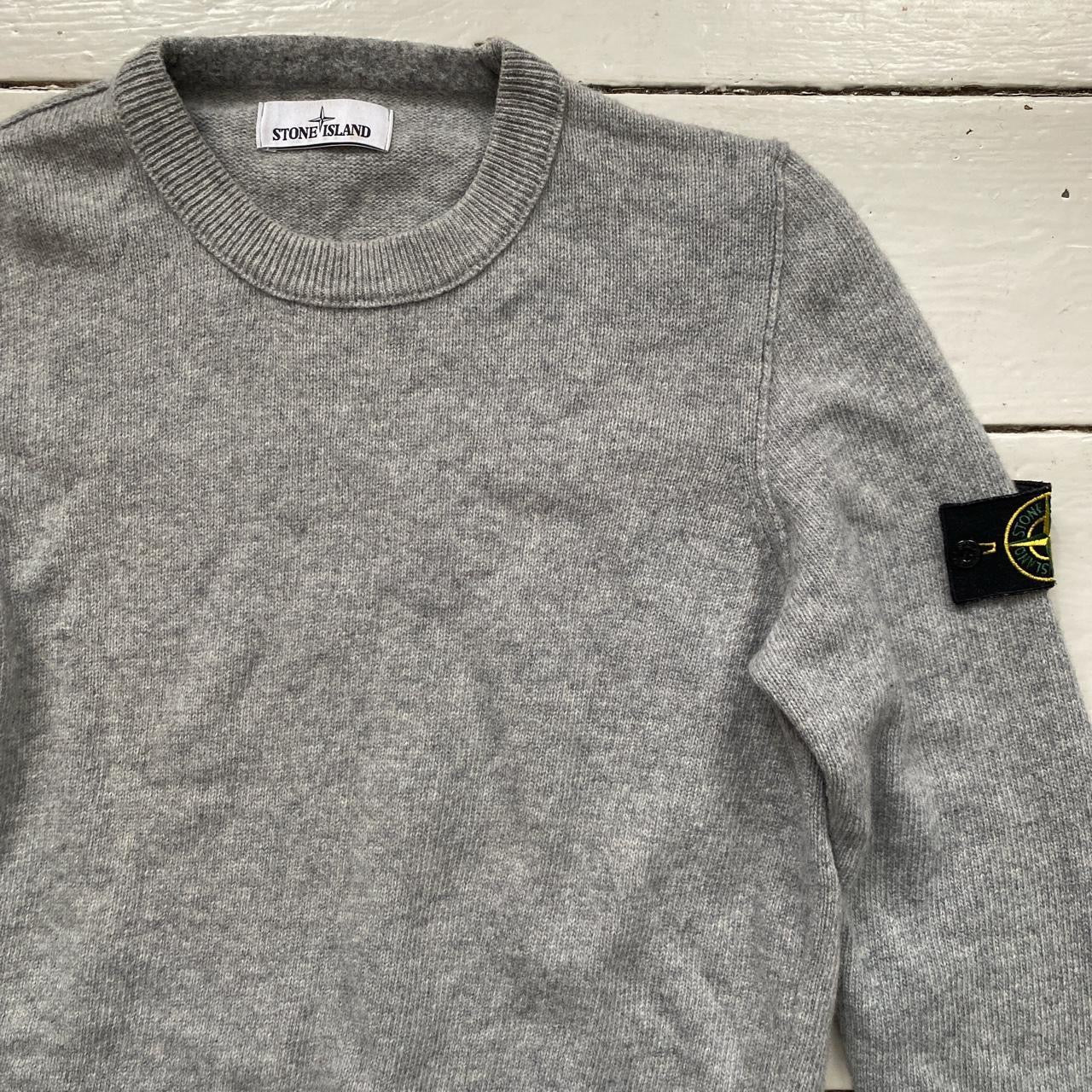 Stone Island Wool Jumper Grey (Medium)