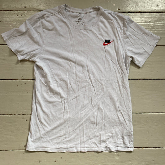 Nike Swoosh White T Shirt (Medium)