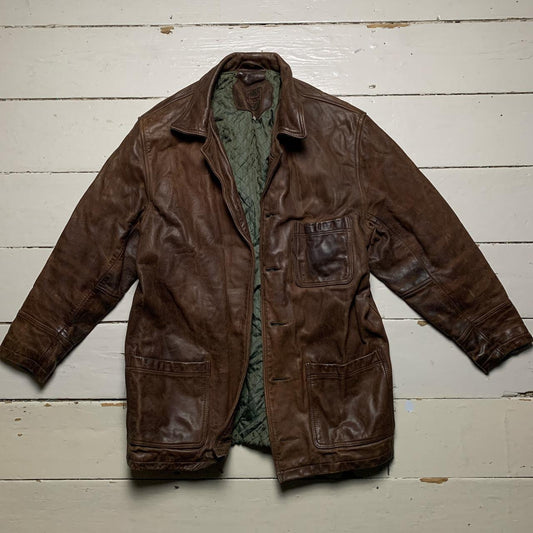 Depp Vintage Leather Jacket (Medium)