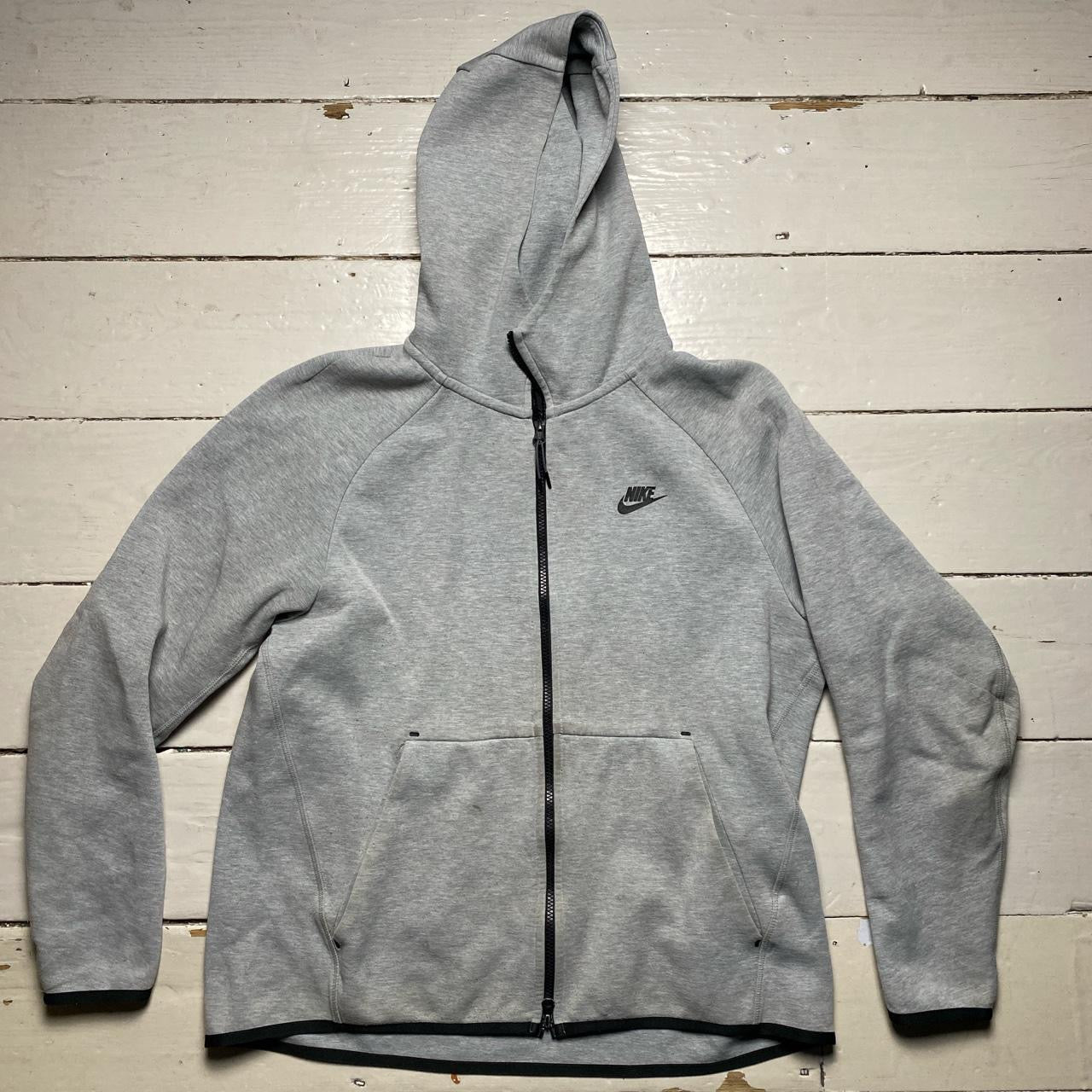 Nike Tech Fleece Grey Old Season Hoodie (Large)