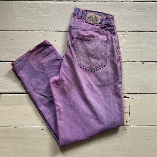 Levis Silver Tab Purple Baggy Jeans (34/32)