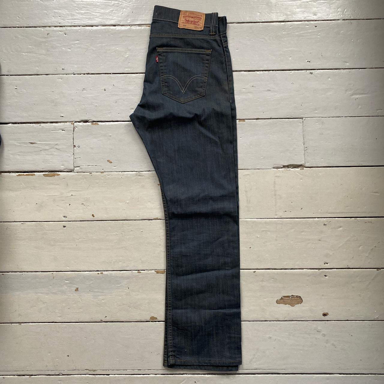 Levis 506 Navy Jeans (36/32)