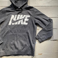 Nike Club Swoosh Grey Hoodie (Small)