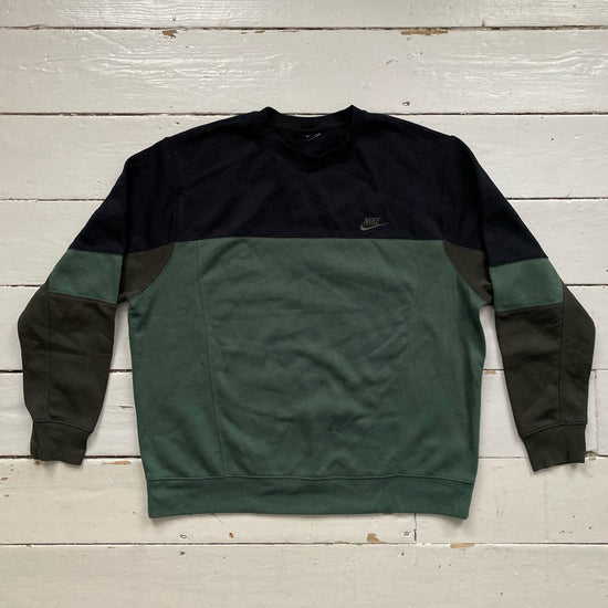 Nike Swoosh Green Jumper (XL)