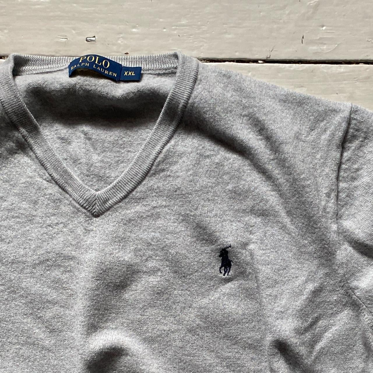 Ralph Lauren Polo V Neck Jumper (XXL)