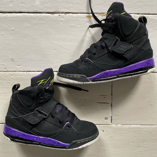 Jordan Flight High Black Purple (UK 4.5)