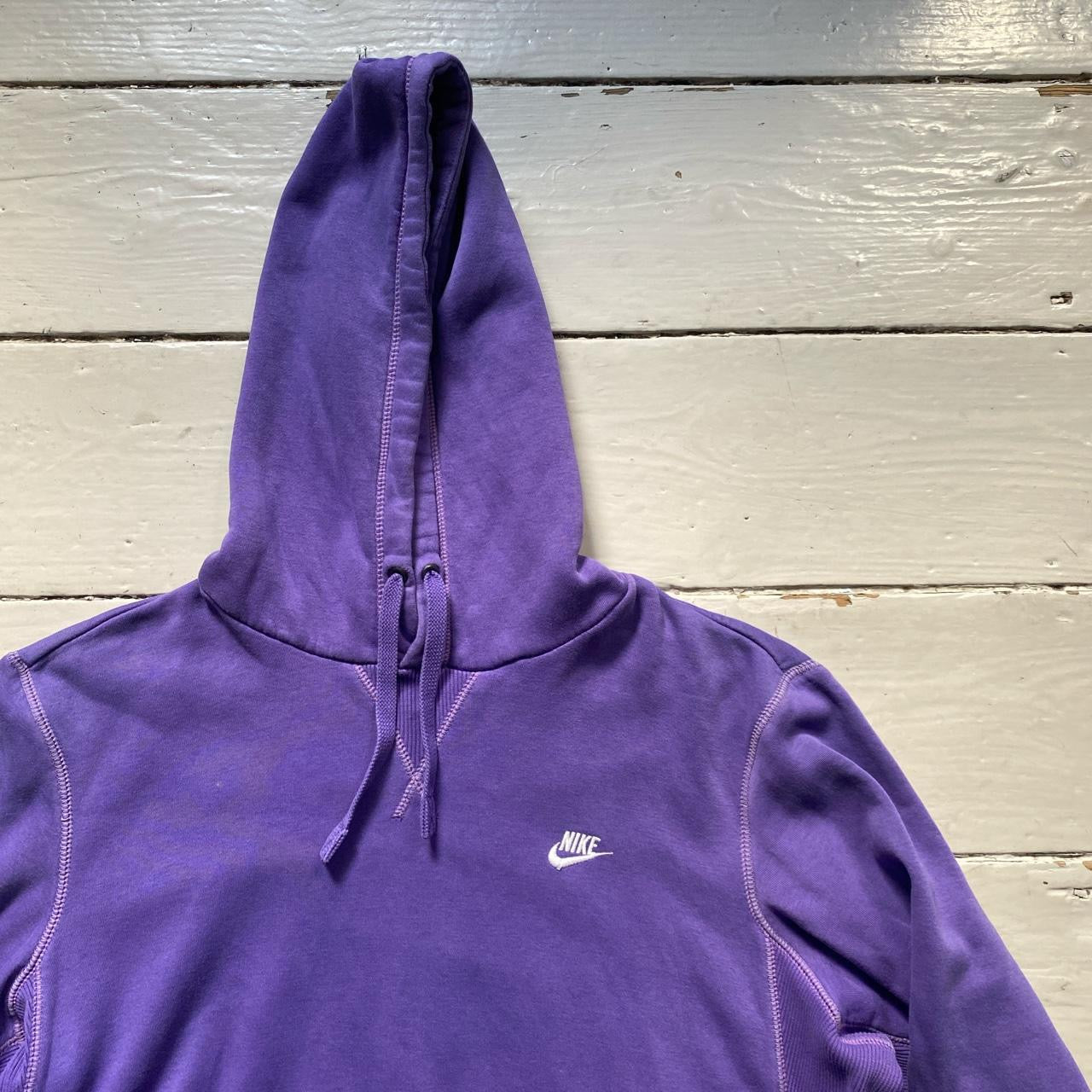 Nike Swoosh Purple Hoodie (Large)