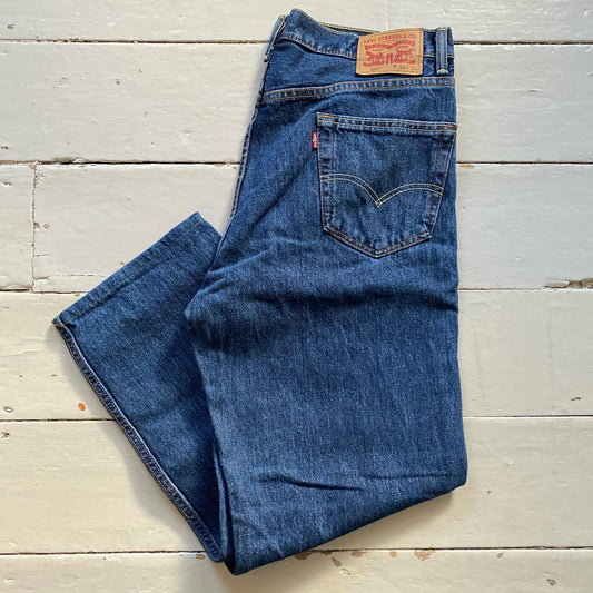 Levis 550 Stonewashed Blue Baggy Jeans (36/27)