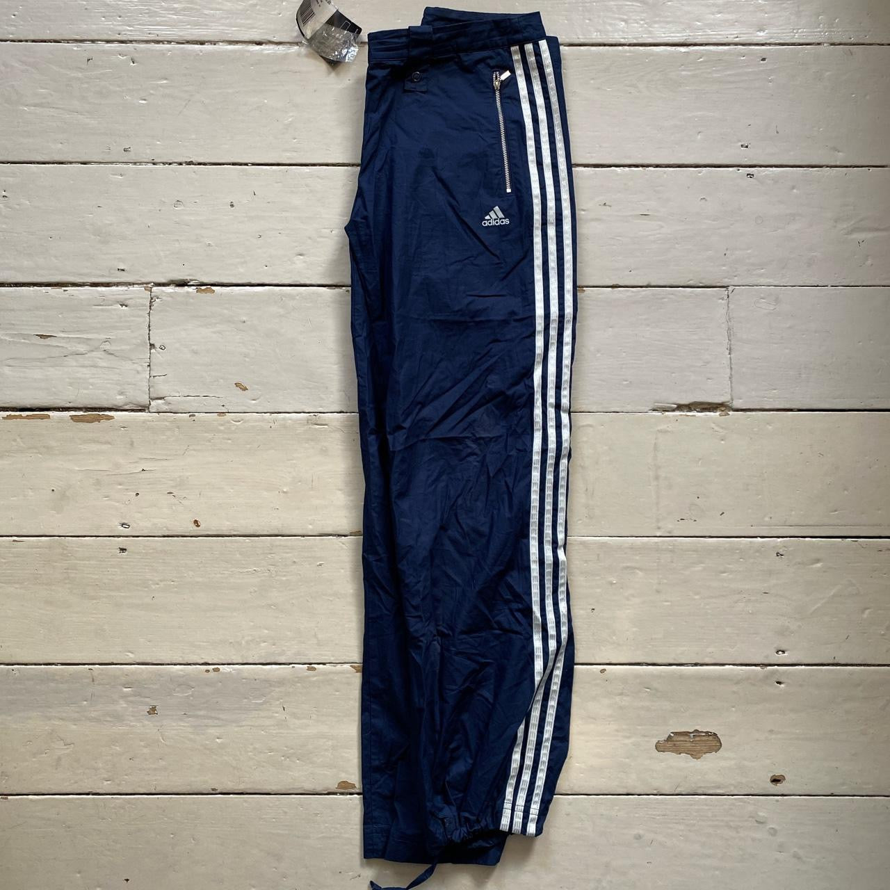 Adidas Navy Shell Bottoms (UK 14)