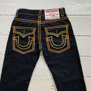 True Religion Black Joey Super T Big Double Stitch Yellow and Gold Jeans (32/30)