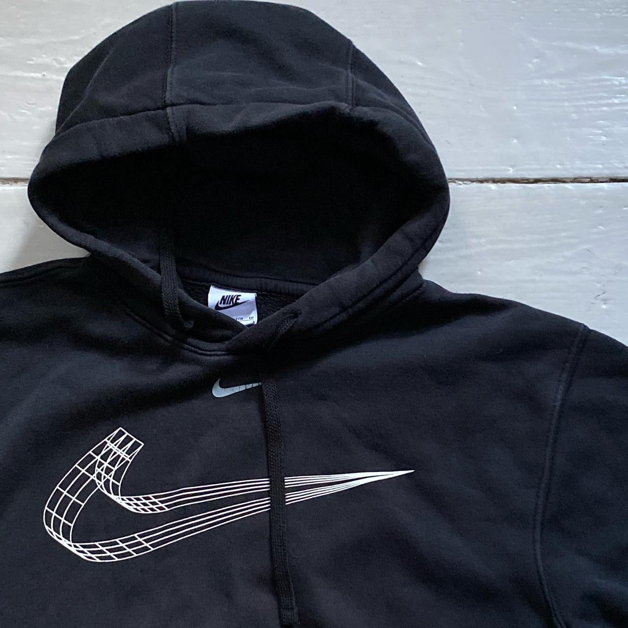 Nike Centre Swoosh Black Hoodie (XS)