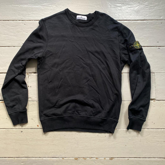 Stone Island Black Jumper (Large)