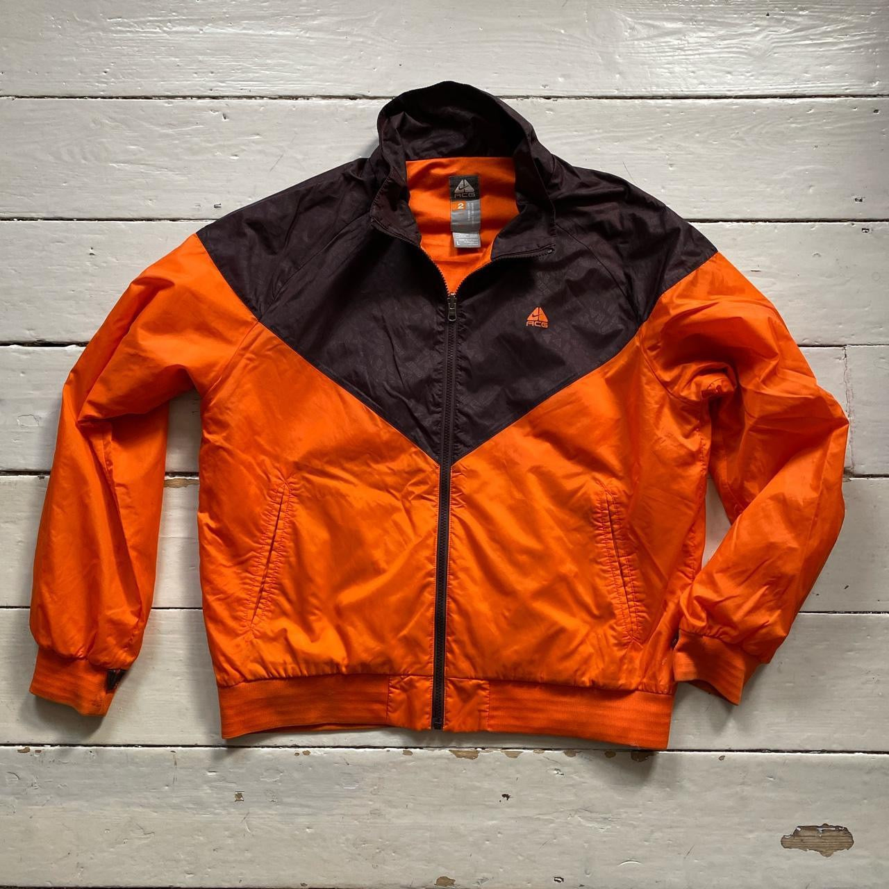 Nike Vintage ACG Brown and Orange Jacket (Large)