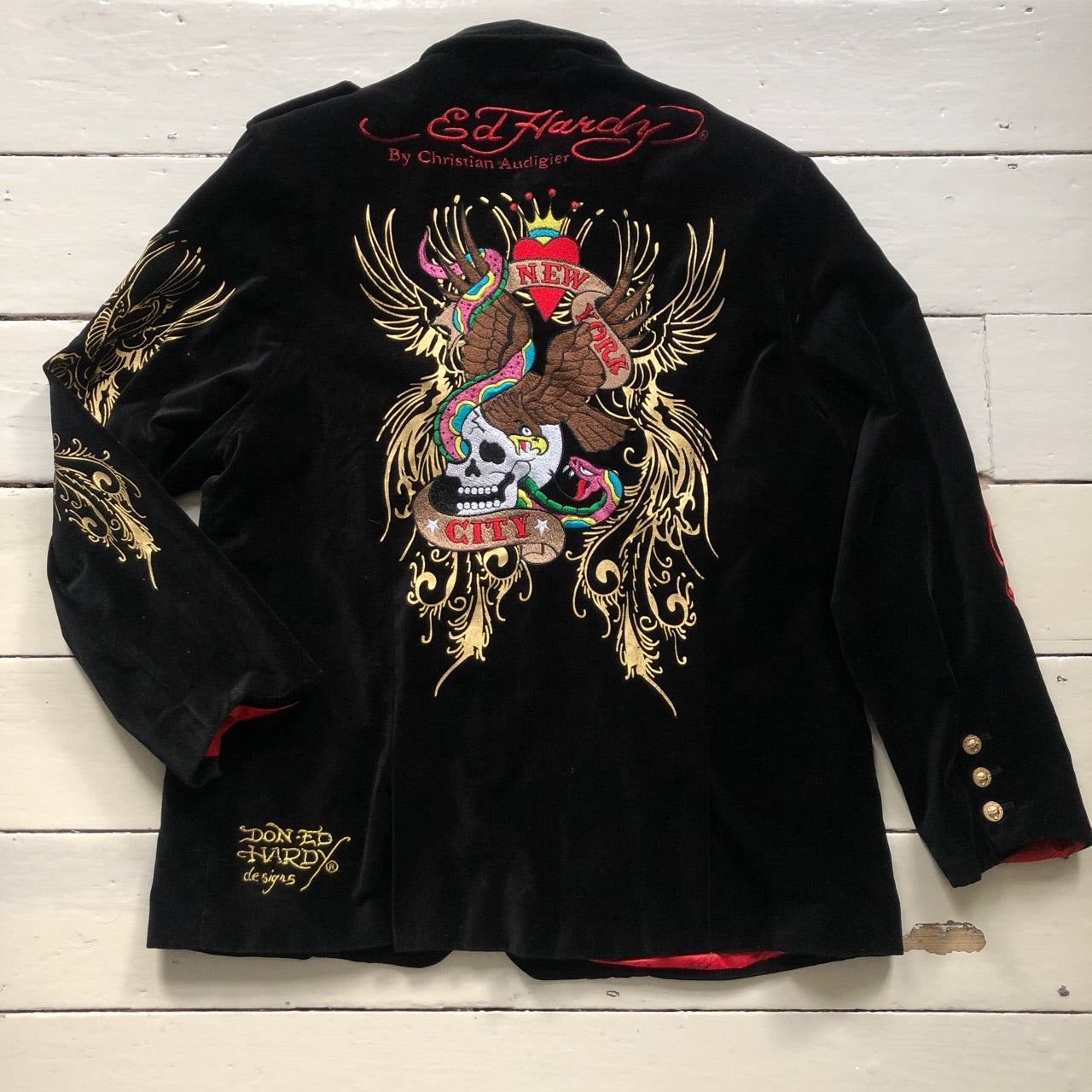 Ed Hardy Vintage Velour Blazer (XXL)