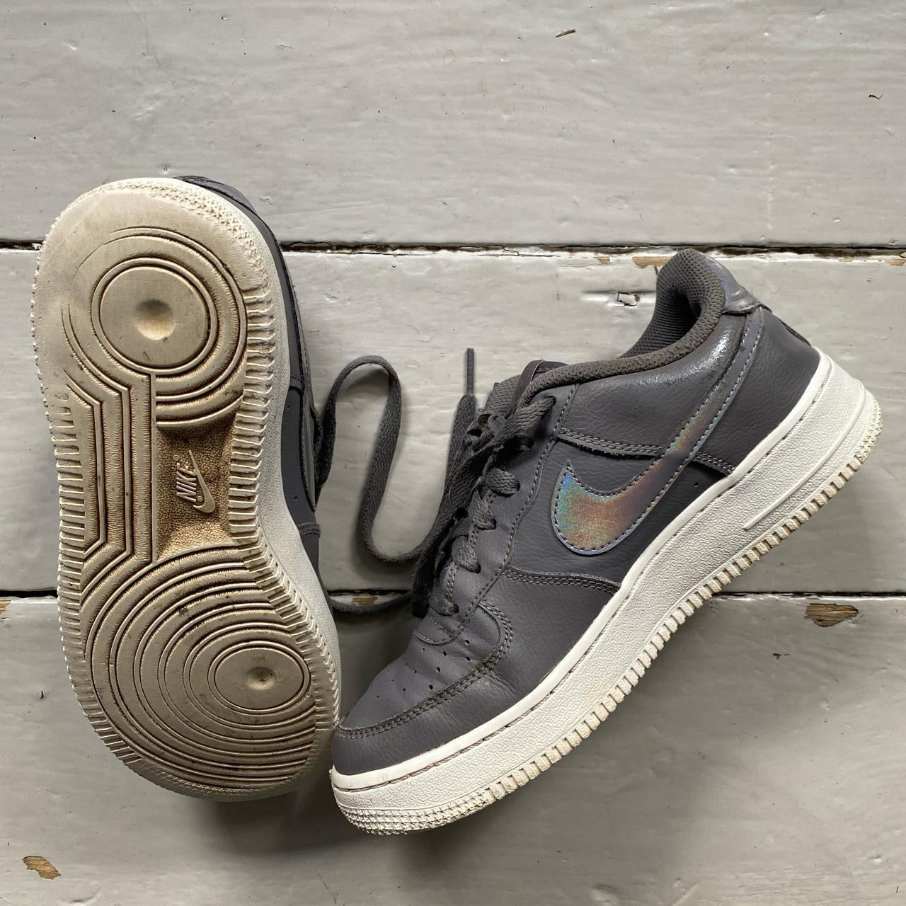 Nike Air Force 1 Grey and White (UK 5.5)