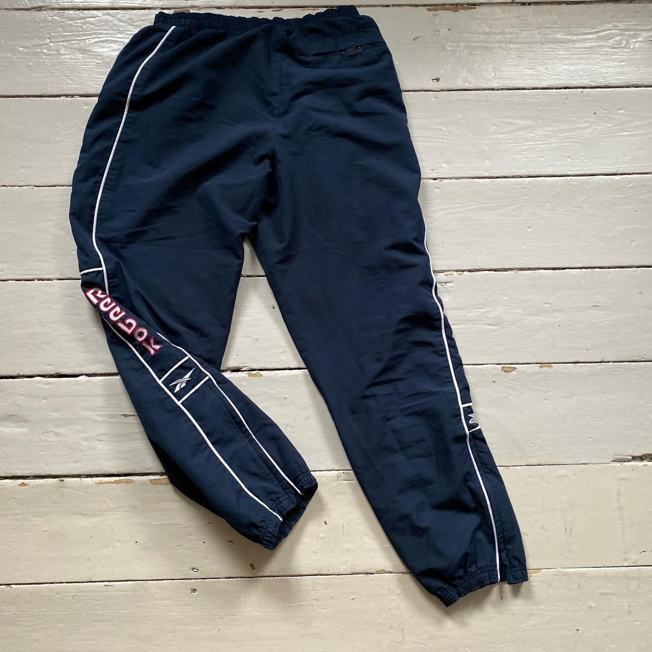 Reebok Spellout Navy Shell Bottoms (Large)