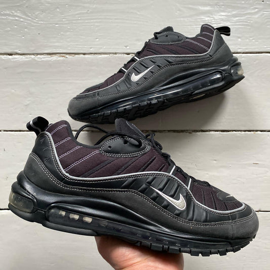 Nike Air Max 98 Black and White (UK 12)