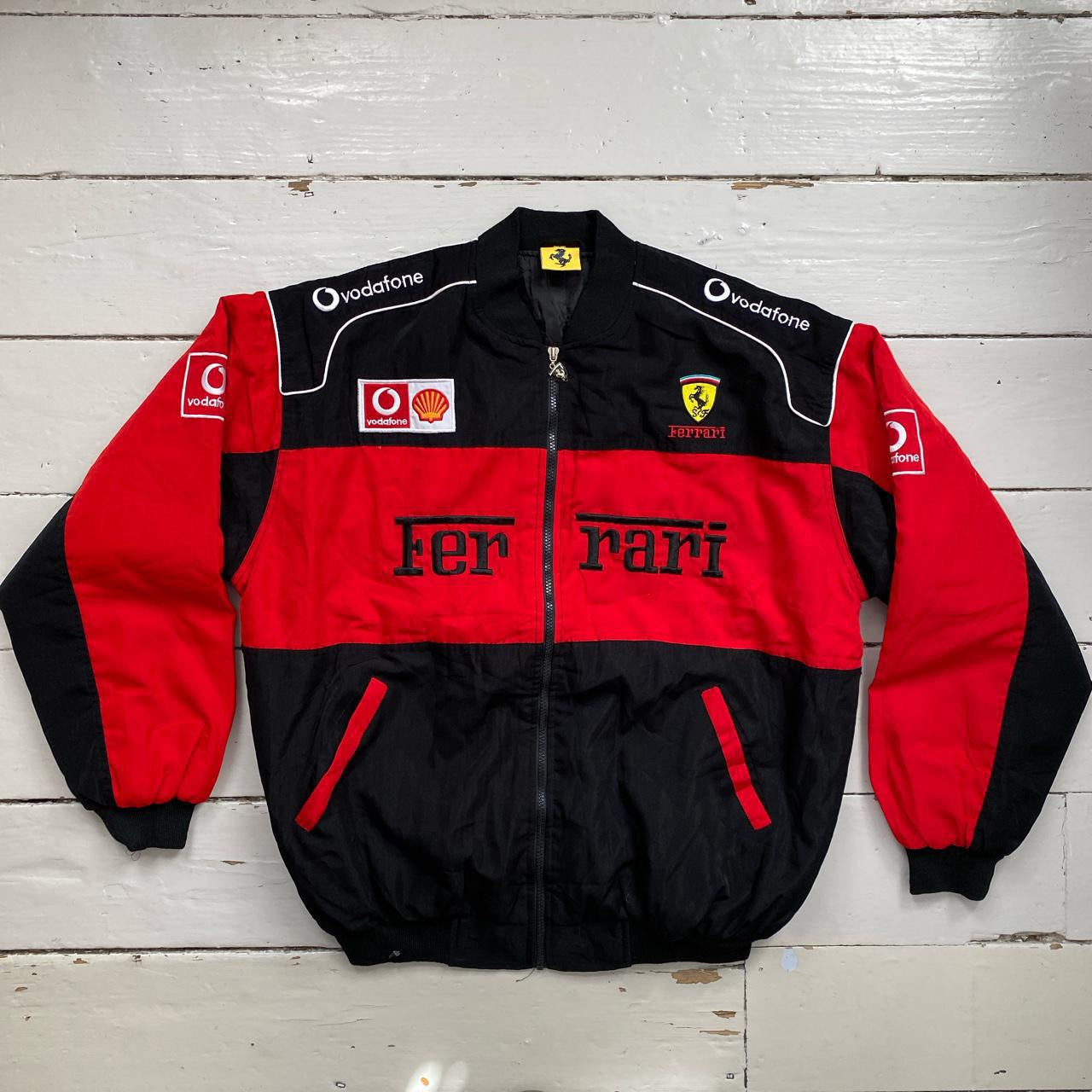 Ferrari Shell Vodafone Bomber Racing Jacket (XXL)