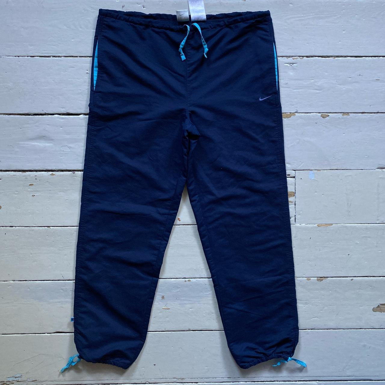 Nike Vintage Swoosh Navy Shell Bottoms (UK 8-10)