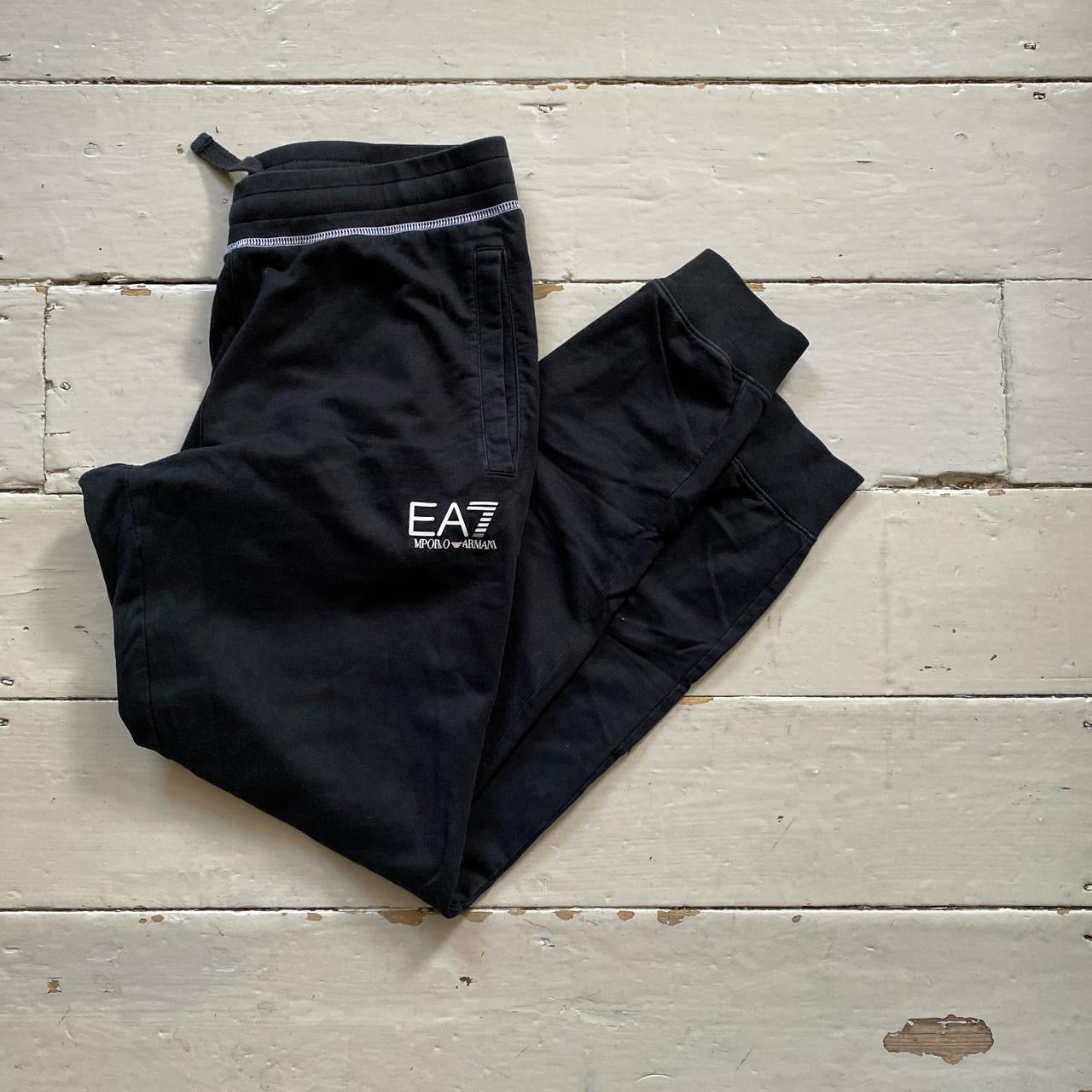 EA7 Emporio Armani Black Joggers (XL)