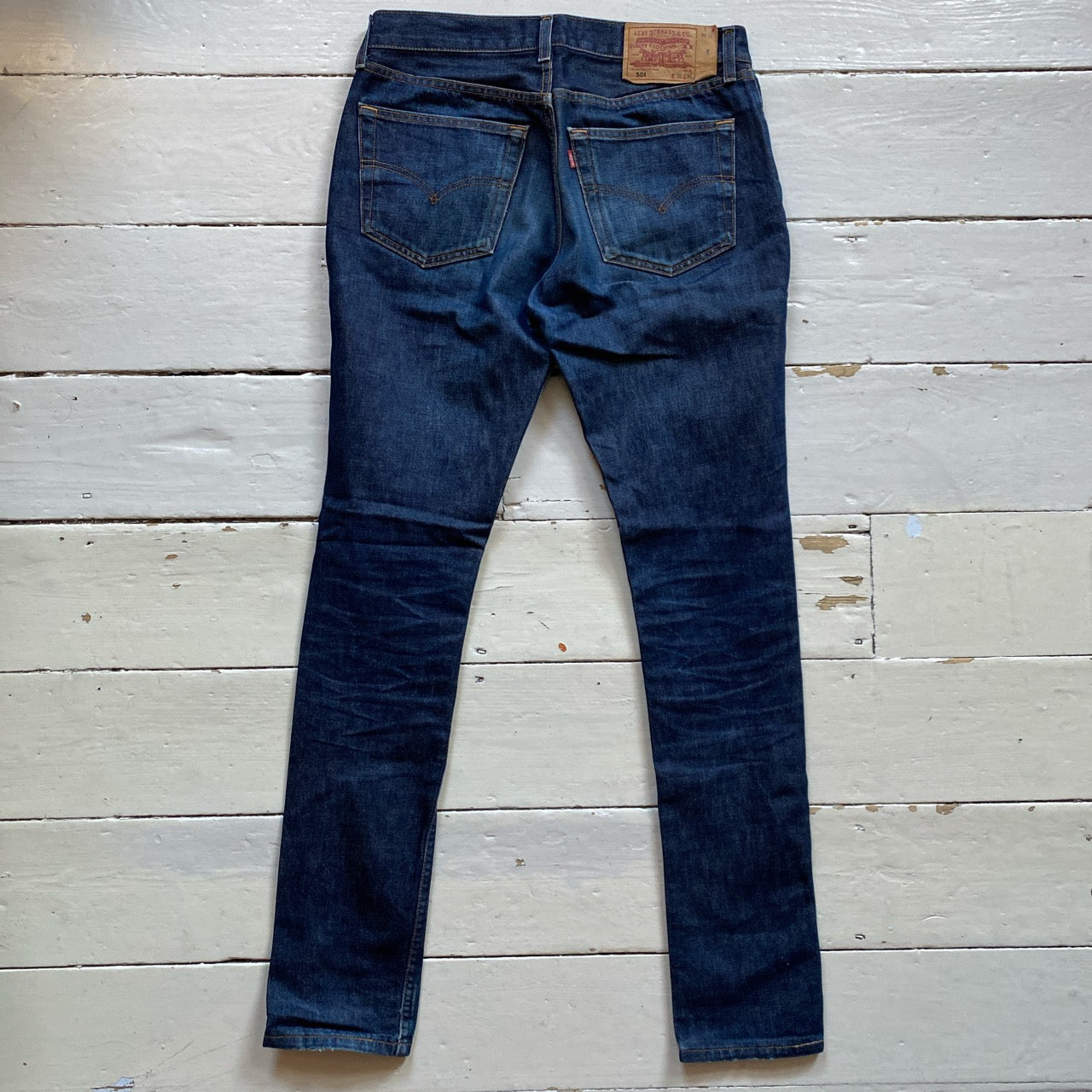 Levis 501 Navy Jeans (32/34)