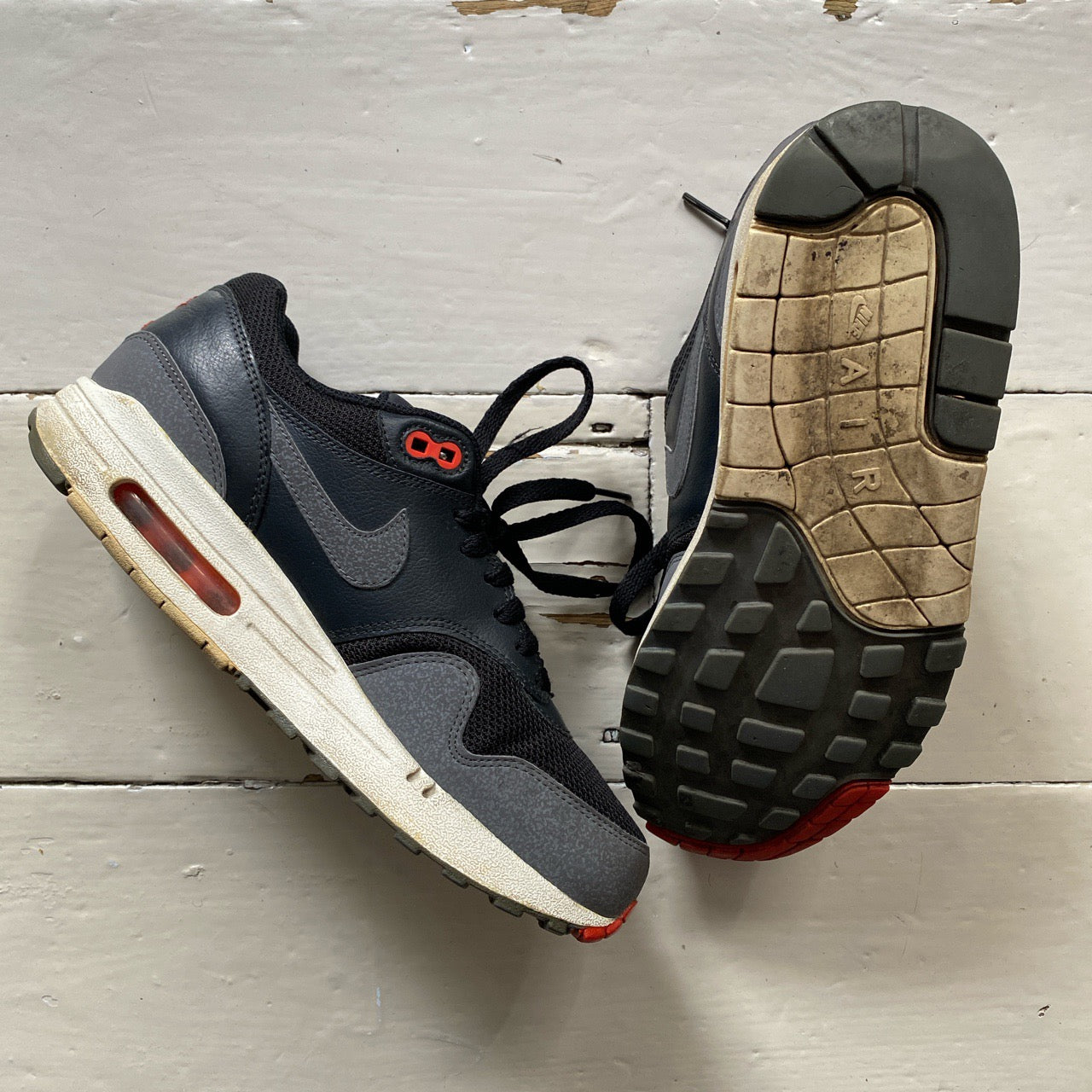 Nike Air Max 1 Navy and Orange (UK 6)