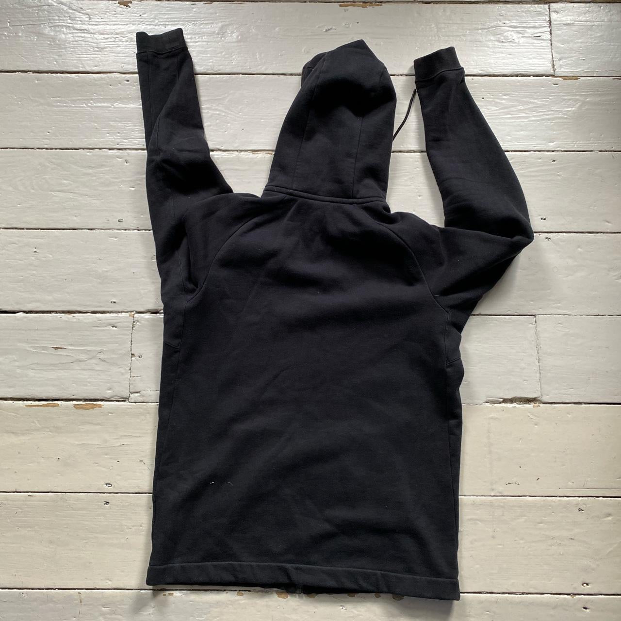 Nike Box Logo Swoosh Black Hoodie (Large)