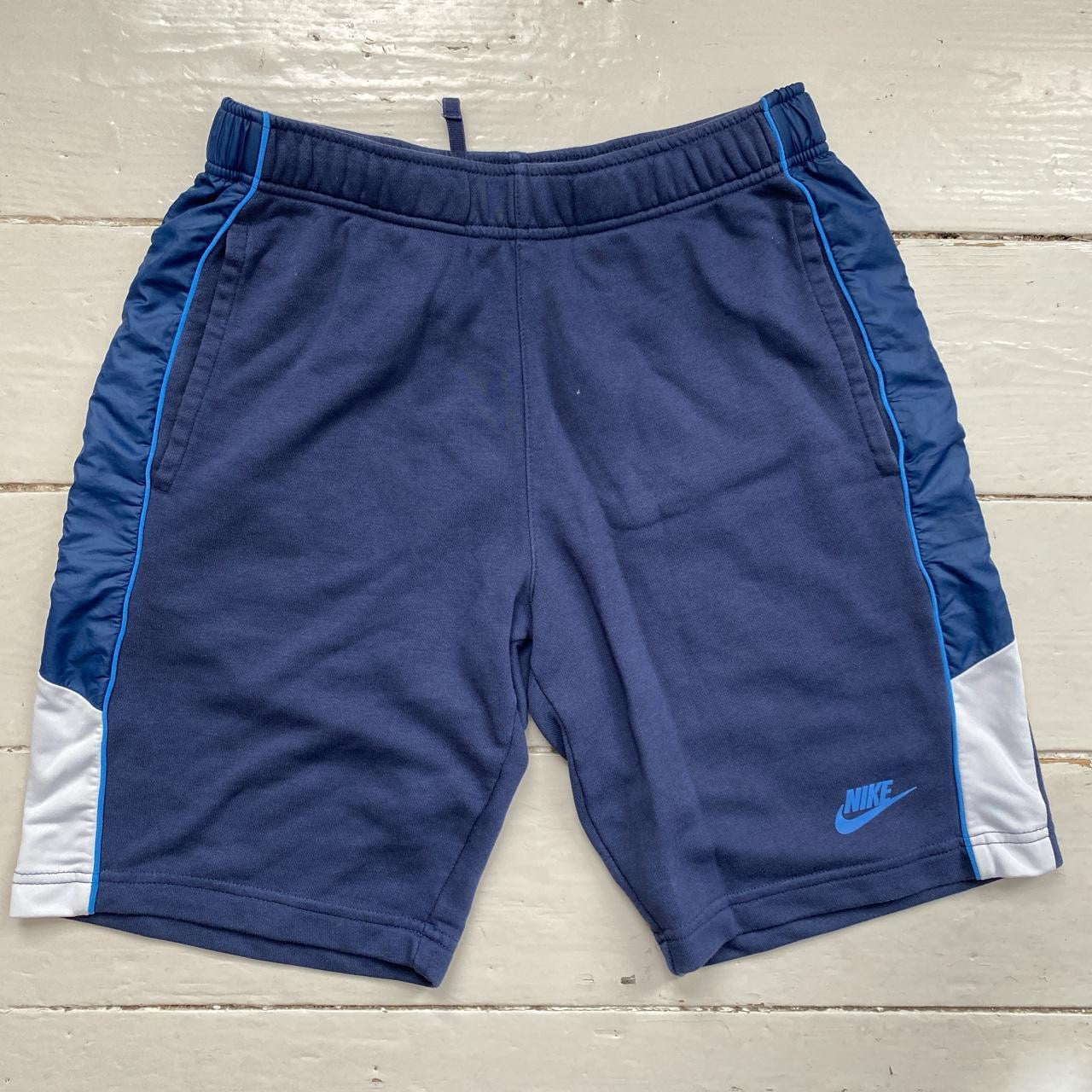 Nike Swoosh Navy Shorts (Small)