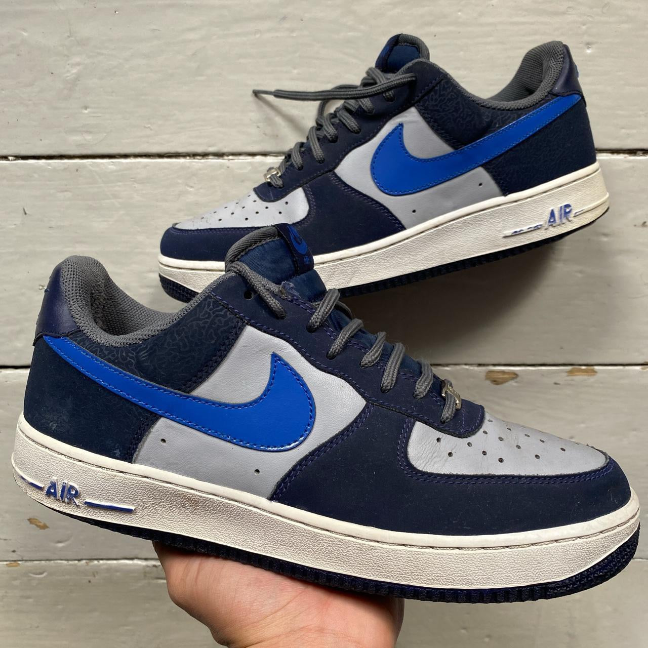 Nike Air Force 1 Grey Navy (UK 8.5)