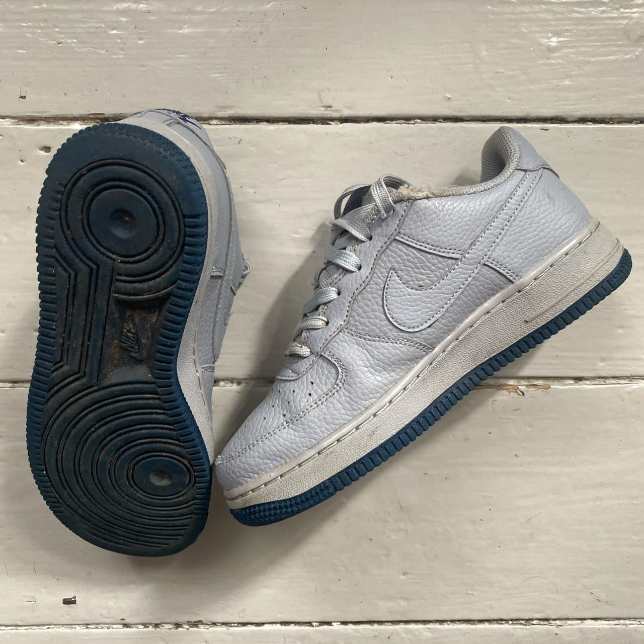 Nike Air Force 1 Grey and Navy (UK 4)