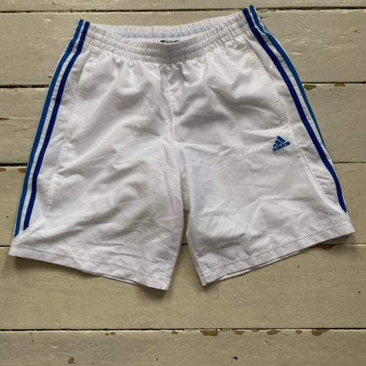 Adidas White Shell Shorts (Medium)