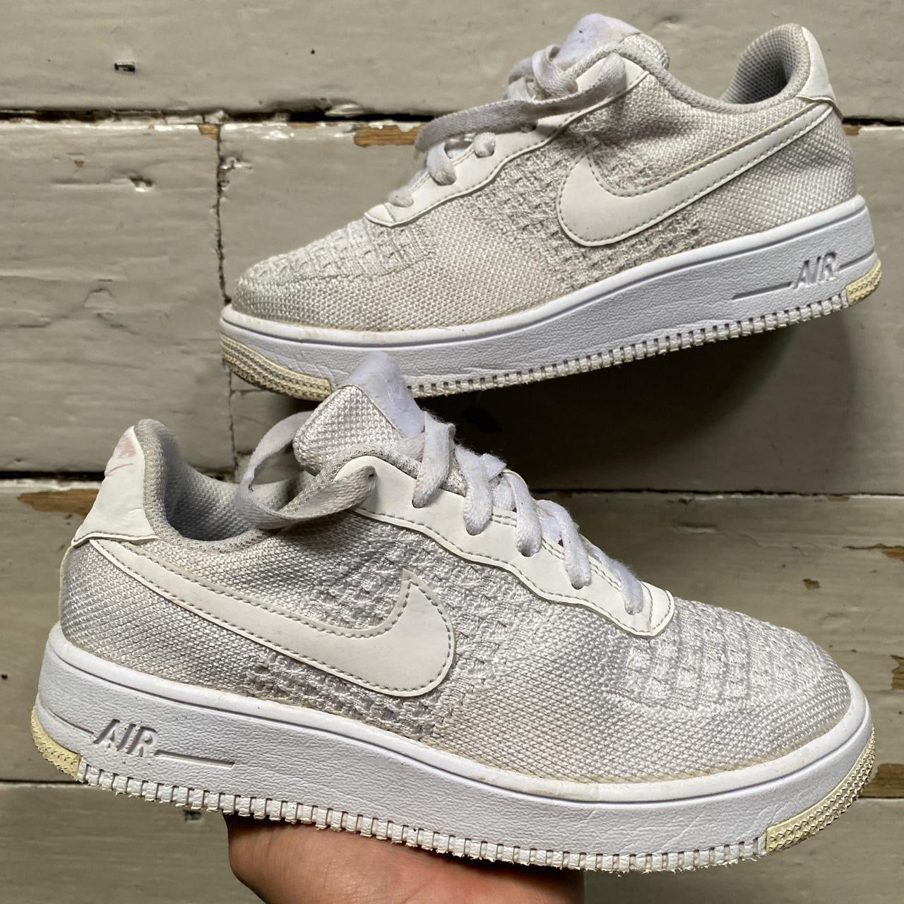 Nike Air Force 1 Flyknit White (UK 5)