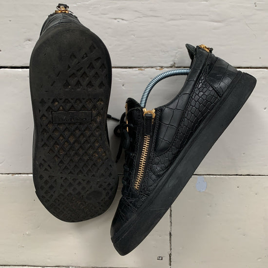 Giuseppe Zanotti Crocodile Scale Trainers (UK 7)
